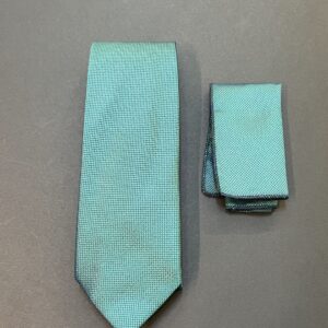 ست کراوات و دستمال جودون سبز 1