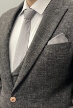 کراوات نقره ای ساده