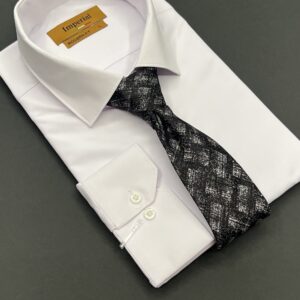 ست کراوات و دستمال جیب vip مشکی مدرن