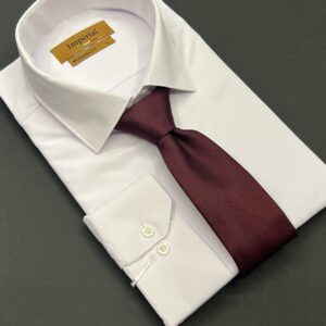 ست کراوات و دستمال جیب جودون رنگ زرشکی