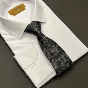 ست کراوات و دستمال جیب vip مدرن مشکی (ولنتاین)