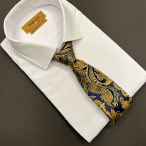 ست کراوات و پوشت vip مدل اژدها سرمه ای طلایی