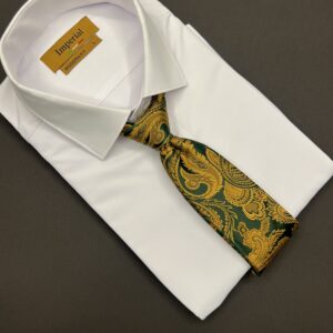 ست کراوات و پوشت مدل vip اژدها سبز طلایی